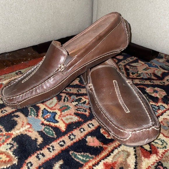 Men’s Clarks Loafers Clarks Driving Shoes Men’s Moccasins sz 9 Men’s Loafers - Picture 1 of 12